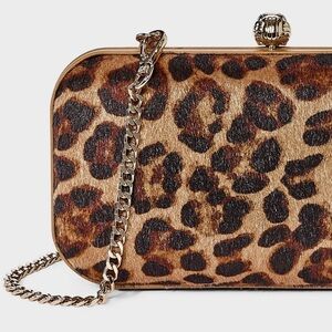 Leopard Print Clutch Bag